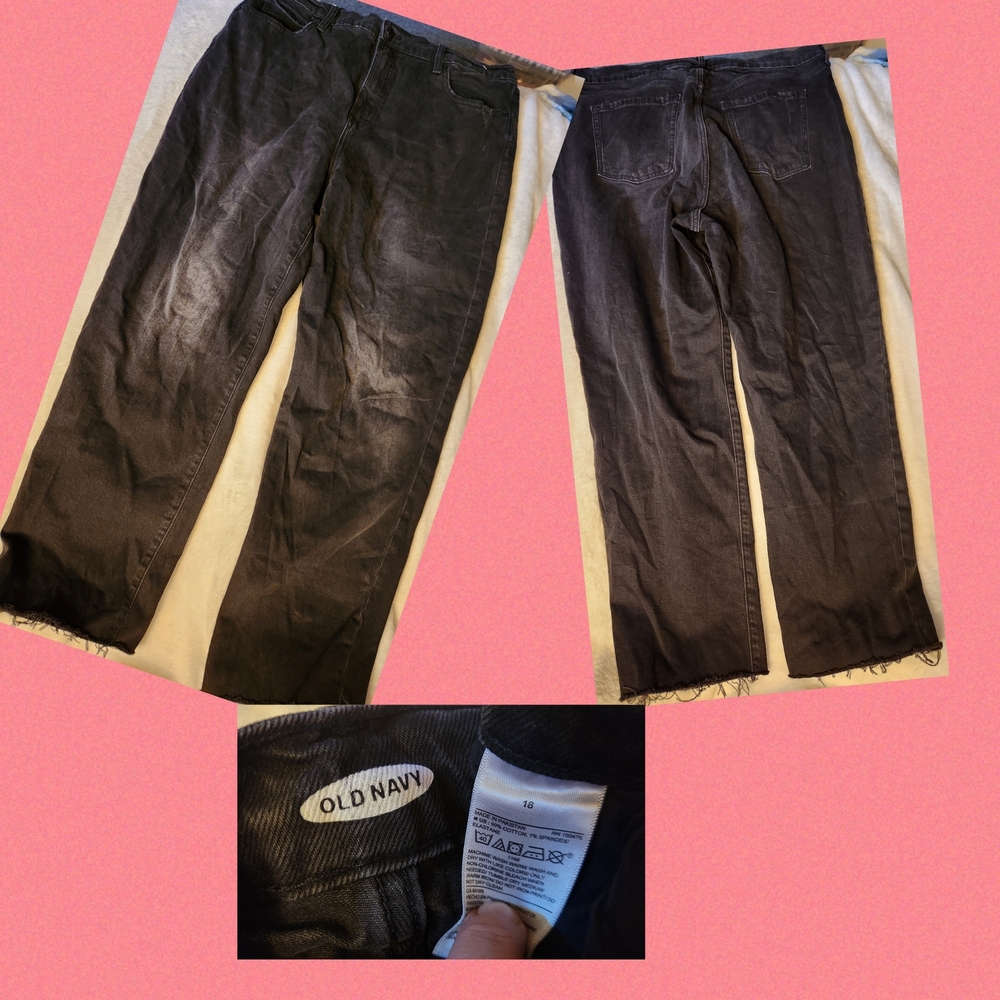 Old Navy Black Flare Jeans